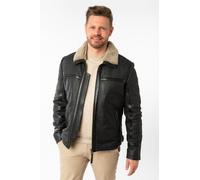 Lederjacke MAURITIUS "MMAlasko", Herren, Gr. 4XL, anthrazit, Obermaterial: 100% Schafsleder. Besatz: 100% Polyester. Futter: 100% Baumwolle. Ärmelfutter: 100% Polyester, regular fit normal, Jacken Led