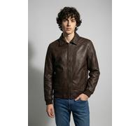 Lederjacke MAURITIUS "MMCrovig", Damen, Gr. XXXL (58), braun, Obermaterial: 100% Schafsleder. Bündchen: 84% Baumwolle, 14% Elasthan, 2% Polyester. Futter: 100% Baumwolle. Ärmelfutter: 100% Polyester,