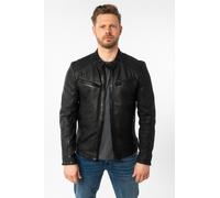 Lederjacke MAURITIUS "MMTaibo SF", Damen, Gr. 3XL, schwarz, Obermaterial: 100% Schafsleder. Futter: 100% Baumwolle. Ärmelfutter: 100% Polyester, unifarben, slim fit normal, mit Reißverschluss, Jacken,