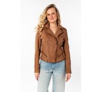 Lederjacke MAURITIUS "MWAmita OT", Damen, Gr. S, braun (cognac), Obermaterial: 100% Schafsleder. Futter: 100% Baumwolle. Ärmelfutter: 100% Polyester, unifarben, figurbetont taillenlang, Jacken, mit as