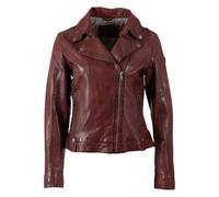 Lederjacke MAURITIUS "MWFarah", Damen, Gr. M, weinrot, Obermaterial: 100% Schafsleder. Futter: 100% Baumwolle. Ärmelfutter: 100% Polyester, unifarben, normal, mit Reißverschluss, Jacken Lederjacke, mi