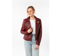 Lederjacke MAURITIUS "MWPasja", Damen, Gr. 3XL, weinrot, Obermaterial: 100% Schafsleder. Futter: 100% Baumwolle. Ärmelfutter: 100% Polyester, unifarben, regular fit normal, mit Reißverschluss, Jacken
