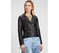 Lederjacke MAURITIUS "PGG W14 LEGV", Damen, Gr. L, schwarz, Obermaterial: 100% Schafsleder. Futter: 100% Baumwolle. Ärmelfutter: 100% Polyester, unifarben, regular fit kurz, eingesetzt abgesteppt, Jac