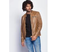 Lederjacke MAZE "181Berwick", Herren, Gr. 3XL, braun (cognac), Obermaterial: 100% Lammleder; Futter: 100% Baumwolle; Ärmelfutter: 100% Polyester, ohne Bündchen, Jacken (10193542-XXXL) cognac