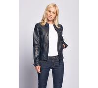 Lederjacke MAZE "31Ryana", Damen, Gr. XL, blau (navy), Obermaterial: 100% Lammleder; Futter: 100% Baumwolle; Ärmelfutter: 100% Polyester, Jacken (29006217-XL) navy