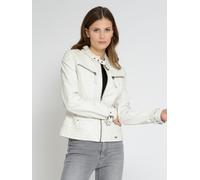 Lederjacke MAZE "31Ryana", Damen, Gr. XXL, weiß (sanftes weiß), Obermaterial: 100% Leder, Lamm / Futter: 100% Baumwolle / Ärmelfutter: 100% Polyester, Jacken (22206610-XXL) sanftes weiß