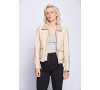 Lederjacke MAZE "42020103", Damen, Gr. S, beige (ecru), Obermaterial: 100% Lammleder; Futter: 100% Baumwolle; Kragen: 100% Polyester; Ärmelfutter: 100% Polyester, Jacken (20904027-S) ecru