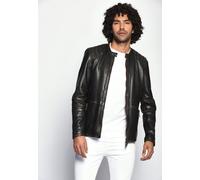 Lederjacke MAZE "42020503", Herren, Gr. M, schwarz, Obermaterial: 100% Leder, Lamm / Innenfutter: 100% Baumwolle / Ärmelfutter: 100% Polyester, ohne Bündchen, Jacken (51863143-M) schwarz