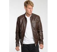 Lederjacke MAZE "42020524", Herren, Gr. XXL, braun (schwarz braun), Obermaterial: 100% Lammleder. Innenfutter: 100% Baumwolle. Ärmelfutter: 100% Polyester, ohne Bündchen, Jacken (79069331-XXL) schwarz