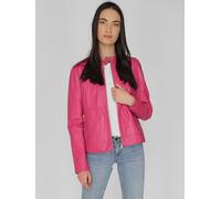 Lederjacke MAZE "42021104", Damen, Gr. S, pink (fuchsia), Obermaterial: 100% Lammleder. Innenfutter: 100% Baumwolle. Ärmelfutter: 100% Polyester, Jacken (69944832-S) fuchsia