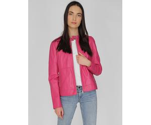 Lederjacke MAZE "42021104", Damen, Gr. S, pink (fuchsia), Obermaterial: 100% Lammleder. Innenfutter: 100% Baumwolle. Ärmelfutter: 100% Polyester, Jacken (69944832-S) fuchsia