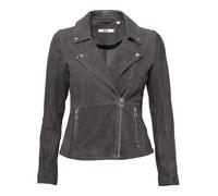 Lederjacke MAZE "42021160", Damen, Gr. XXL, grau (anthra), Obermaterial: 100% Ziegenvelour; Innenfutter: 100% Baumwolle; Ärmelfutter: 100% Baumwolle, Jacken (88108612-XXL) anthra