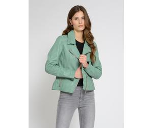 Lederjacke MAZE "42021206", Damen, Gr. S, grün (dusty jade), Obermaterial: 100% Leder. Innenfutter: 100% Polyester. Ärmelfutter: 100% Polyester, Jacken (65839508-S) dusty jade