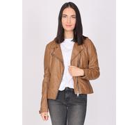 Lederjacke MAZE "42021206", Damen, Gr. XL, braun (cognac), Obermaterial: 100% Leder; Innenfutter: 100% Polyester; Ärmelfutter: 100% Polyester, Jacken (16640116-XL) cognac