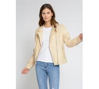 Lederjacke MAZE "42021225", Damen, Gr. XXL, weiß (ivory), Obermaterial: 100% Lammleder; Futter: 100% Viskose; Ärmelfutter: 100% Polyester, Jacken (22436361-XXL) ivory