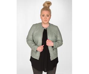 Lederjacke MAZE "42021317", Damen, Gr. 46, grün (jade), Obermaterial: 100% Lammleder. Futter: 100% Polyester. Ärmelfutter: 100% Polyester, Jacken (53011229-46) jade