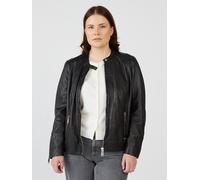 Lederjacke MAZE "42021317", Damen, Gr. 48, schwarz, Obermaterial: 100% Lammleder; Futter: 100% Polyester; Ärmelfutter: 100% Polyester, Jacken (36767126-48) schwarz