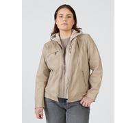 Lederjacke MAZE "42021318", Damen, Gr. 42, sand, Obermaterial: 100% Lammleder; Futter: 100% Baumwolle; Ärmelfutter: 100% Polyester; Kapuze: 55% Baumwolle, 45% Polyester, Jacken (86484637-42) sand