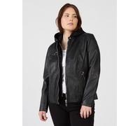 Lederjacke MAZE "42021318", Damen, Gr. 44, schwarz, Obermaterial: 100% Lammleder; Futter: 100% Baumwolle; Ärmelfutter: 100% Polyester; Kapuze: 55% Baumwolle, 45% Polyester, Jacken (45801061-44) schwar