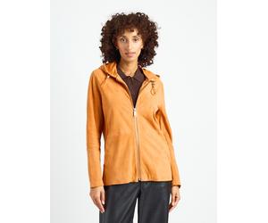 Lederjacke MAZE "4202192", Damen, Gr. M, gelb (amber), Obermaterial: 100% Lammleder. Innenfutter: 100% Baumwolle, Jacken (85667434-M) amber