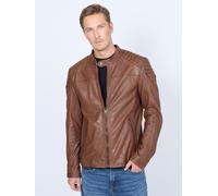 Lederjacke MAZE "4202243", Herren, Gr. XL, braun (cognac), Obermaterial: 100% Lammleder; Futter: 100% Baumwolle; Ärmelfutter: 100% Polyester, Jacken (14462637-XL) cognac