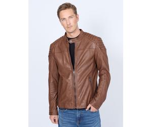 Lederjacke MAZE "4202243", Herren, Gr. XL, braun (cognac), Obermaterial: 100% Lammleder. Futter: 100% Baumwolle. Ärmelfutter: 100% Polyester, Jacken (14462637-XL) cognac