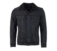 Lederjacke MAZE "42023045", Herren, Gr. L, schwarz (schwarz, schwarz), Obermaterial: 100% Lammleder. Futter: 100% Polyester. Ärmelfutter: 100% Polyester, ohne Bündchen, Jacken (69994437-L) schwarz, sc