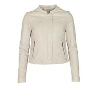 Lederjacke MAZE "42023067", Damen, Gr. L, grau (harbor grau), 100% Leder, Lamm/ Futter: 100% Baumwolle/ Ärmelfutter: 100% Polyester, Jacken (60732867-L) harbor grau