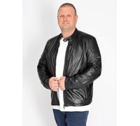 Lederjacke MAZE "42024134", Herren, Gr. 66, schwarz, Oberstoff: 100% Lammleder / Futter: 100% Polyester / Wattierung: 100% Polyester / Strick: 95% Baumwolle, 5% Elasthan, Jacken (83043411-66) schwarz