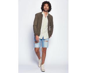 Lederjacke MAZE "Boyd", Herren, Gr. M, grün (shadow), Obermaterial: 100% Lammnappaleder. Futter: 100% Polyester. Ärmelfutter: 100% Polyester, ohne Bündchen, Jacken (11676616-M) shadow