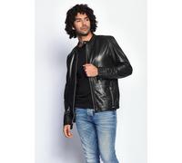 Lederjacke MAZE "Brasso", Herren, Gr. XXL, schwarz, Obermaterial: 100% Lammleder. Futter: 100% Baumwolle. Ärmelfutter: 100% Polyester, ohne Bündchen, Jacken (99367931-XXL) schwarz