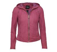 Lederjacke MAZE "Donie", Damen, Gr. S, lila (schwarz orchid), Obermaterial: 100% Lammleder; Innenseite: 100% Polyester; Ärmelfutter: 100% Polyester, Jacken (83756827-S) schwarz orchid