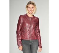 Maze Bikerjacke »Grenada« mit coolen Zippern, wine