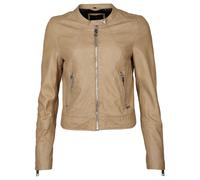 Maze Lederjacke Damen beige, S