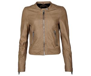Lederjacke MAZE "Grenada", Damen, Gr. XL, beige, Obermaterial: 100% Lammleder. Futter: 100% Polyester, Jacken (14277343-XL) beige