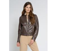 Lederjacke MAZE "Grenada" Gr. XL, braun (dark brown) Damen Jacken (38159327-XL) dark brown