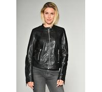 Maze Bikerjacke Grenada, mit coolen Zippern XXL schwarz Damen Lederjacken Jacken Mäntel XXL black