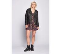Maze Damen Lederjacke Heart Black M