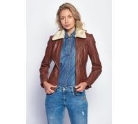 Maze Lederjacke Damen cognac, XL