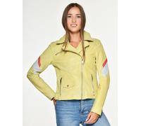 Lederjacke MAZE "Reedley", Damen, Gr. M, gelb, Obermaterial: 100% Lammleder. Futter: 100% Polyester, Jacken (66569862-M) gelb