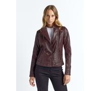 Lederjacke MAZE "Sally", Damen, Gr. M, braun (mahagony), Obermaterial: 100% Lammleder; Futter: 100% Polyester, Jacken (49589221-M) mahagony