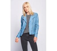 Lederjacke MAZE "Sally", Damen, Gr. S, blau (light blau), Obermaterial: 100% Lammleder. Futter: 100% Polyester, Jacken (97092703-S) light blau