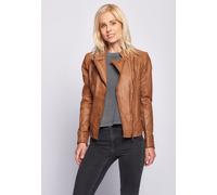 Maze Kurzjacke Sally, mit Stehkragen XXL braun Damen Lederjacken Jacken Mäntel XXL cognac