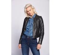 Maze Biker Lederjacke mit grünem Innenfutter XL schwarz Damen Lederjacken Jacken Mäntel XL black