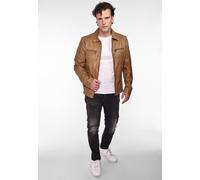 Lederjacke MAZE "William" Gr. S, braun (cognac), Herren, Obermaterial: 100% Lammleder / Futter: 100% Baumwolle / Ärmelfutter: 100% Polyester, Jacken (77951413-S) cognac