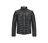 Lederjacke MILESTONE "MSMalik", Herren, Gr. 54, schwarz, Obermaterial: 100% Lammnappaleder LANA., uni, regular fit, Jacken, Hochwertiges Logo Metall Emblem am Ärmel (74687650-54) schwarz