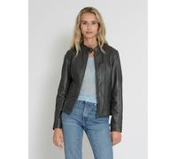 Lederjacke MUSTANG "31017270", Damen, Gr. L, grau (anthra), Obermaterial: 100% Lammleder; Innenfutter: 100% Baumwolle; Ärmelfutter: 100% Polyester, Jacken (54829435-L) anthra