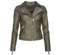 Lederjacke MUSTANG "31019142", Damen, Gr. L, grün (olive), Obermaterial: 100% Polyurethan; Futter: 100% Baumwolle; Ärmelfutter: 100% Polyester, Jacken (13629452-L) olive