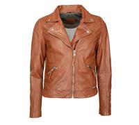 Lederjacke MUSTANG "31019198", Damen, Gr. L, braun (cognac), Obermaterial: 100% Lammleder; Innenfutter: 100% Baumwolle; Fütterung: 90% Baumwolle, 10% Polyester; Ärmelfutter: 100% Polyester, Jacken (57