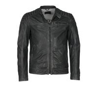 Lederjacke MUSTANG "31020138", Herren, Gr. M, grau (anthra), Obermaterial: 100% Lammleder; Innenfutter: 90% Baumwolle, 10% Polyester; Ärmelfutter: 100% Polyester, Jacken (57753929-M) anthra